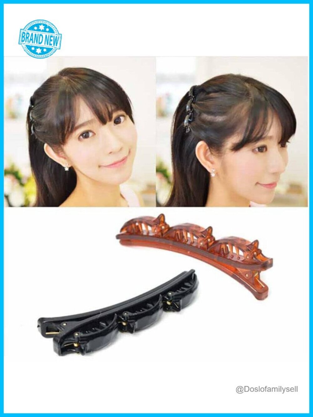 French Braider Hair Tool Set, Double Layer Twist Band Clip